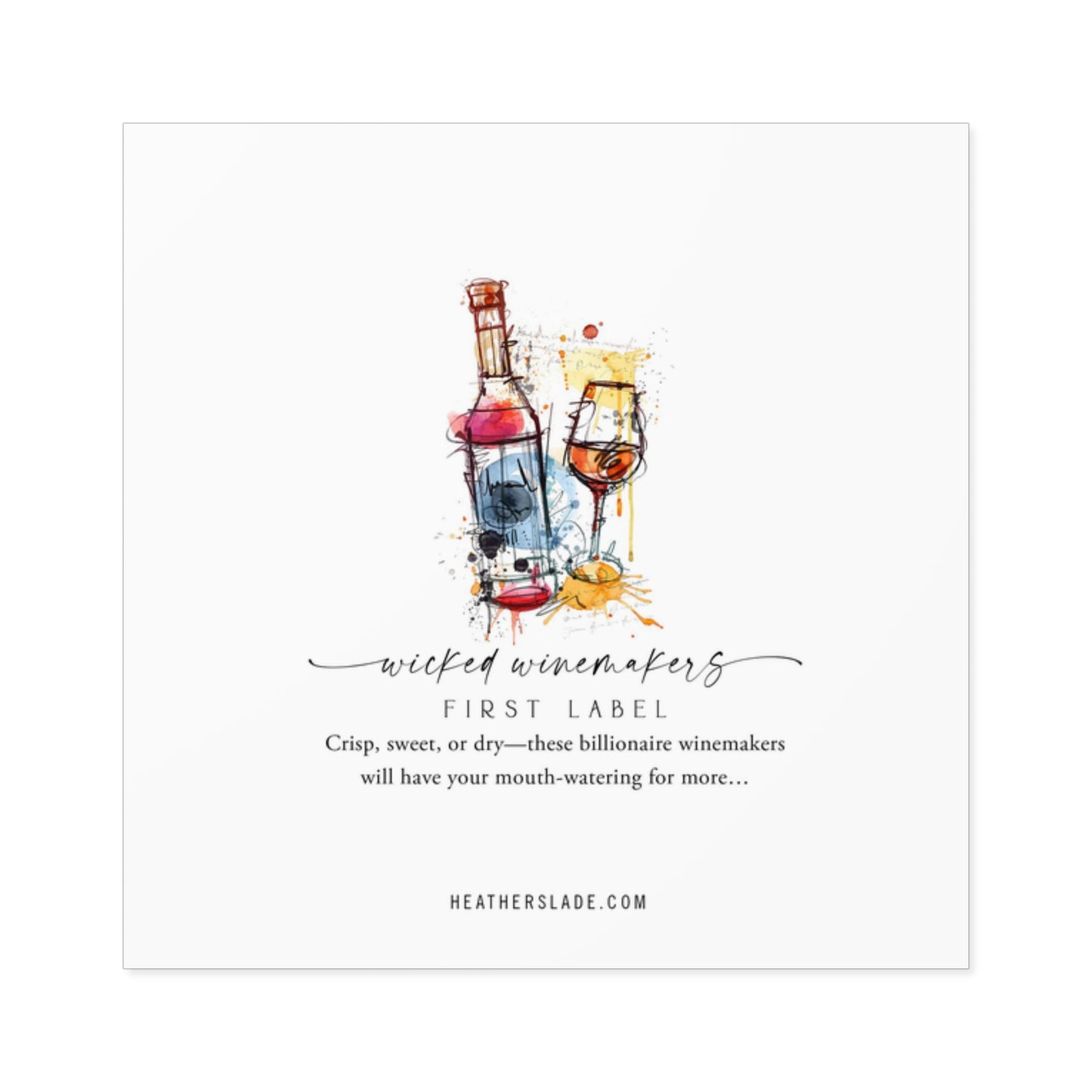 Wicked Winemakers Square Stickers