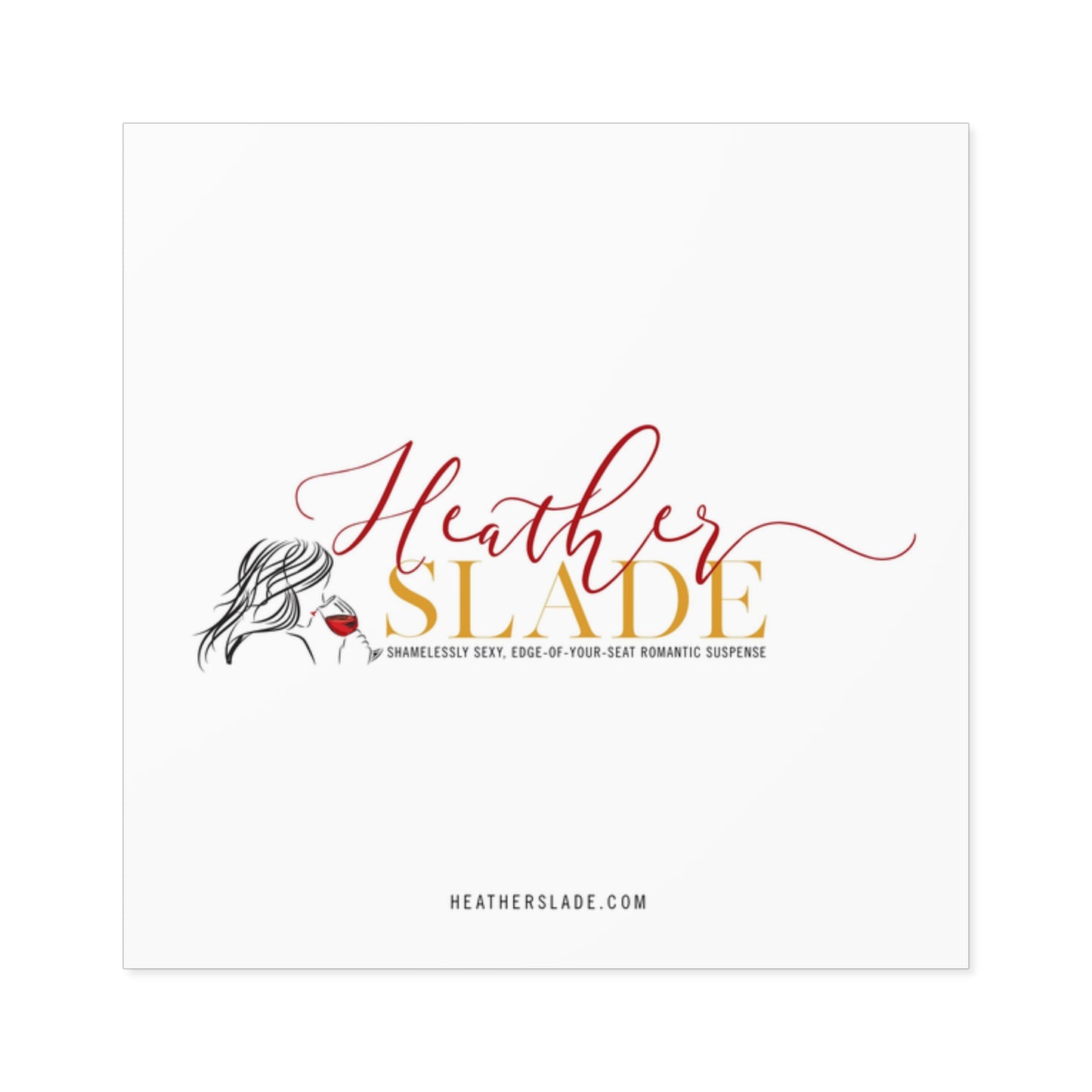 Heather Slade Logo Square Stickers