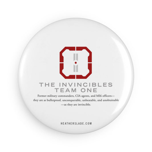 The Invincibles Team One Button Magnet, Round (1 & 10 pcs)
