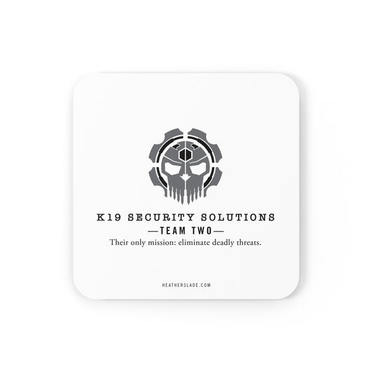 K19 Security Solutions Team Two Cork Back Coaster
