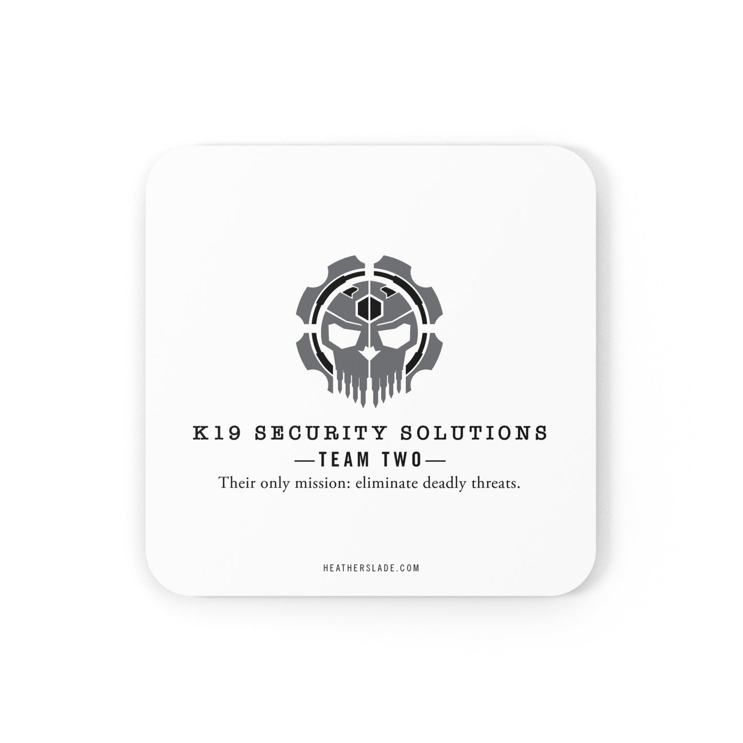K19 Security Solutions Team Two Cork Back Coaster
