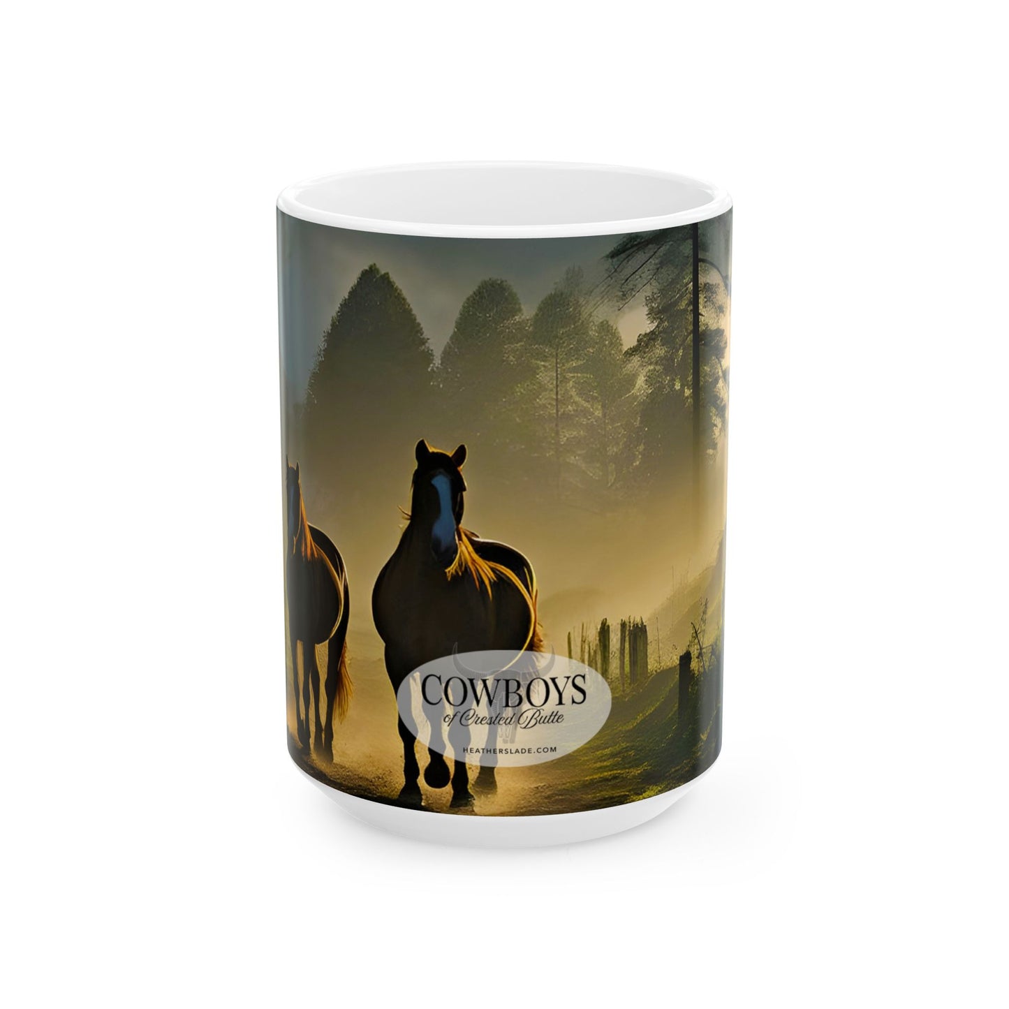 Cowboys of Crested Butte Artist Series Ceramic Mug (11oz, 15oz)