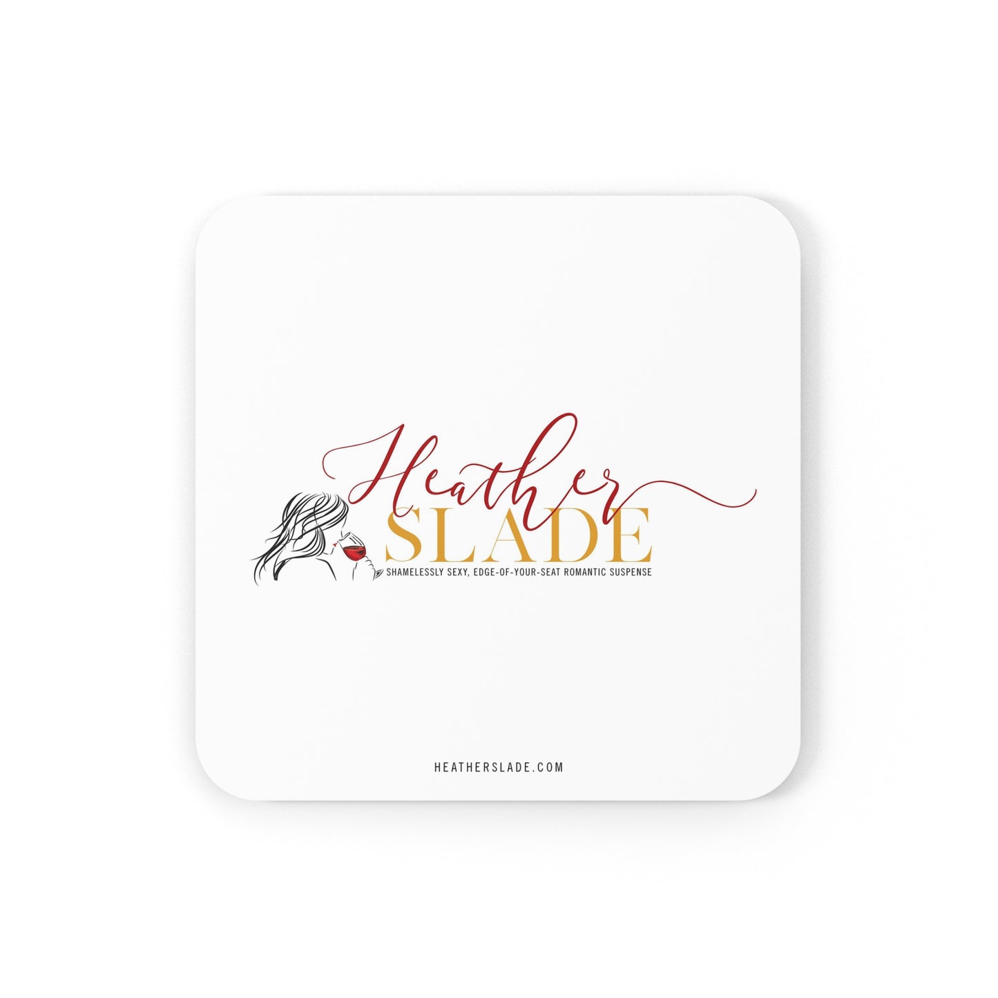 Heather Slade Logo Cork Back Coaster