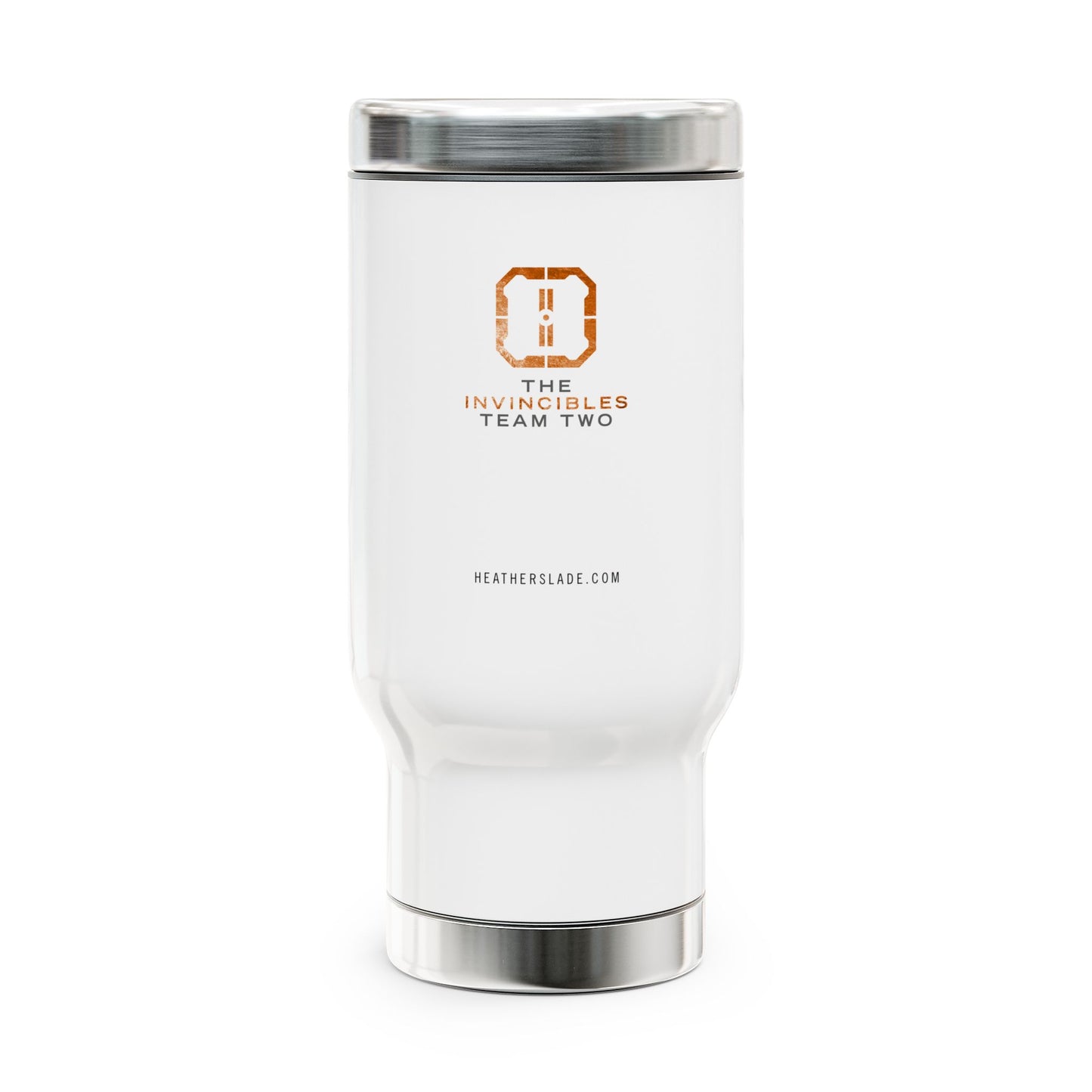 The Invincibles Team Two Stainless Steel Travel Mug with Handle, 14oz