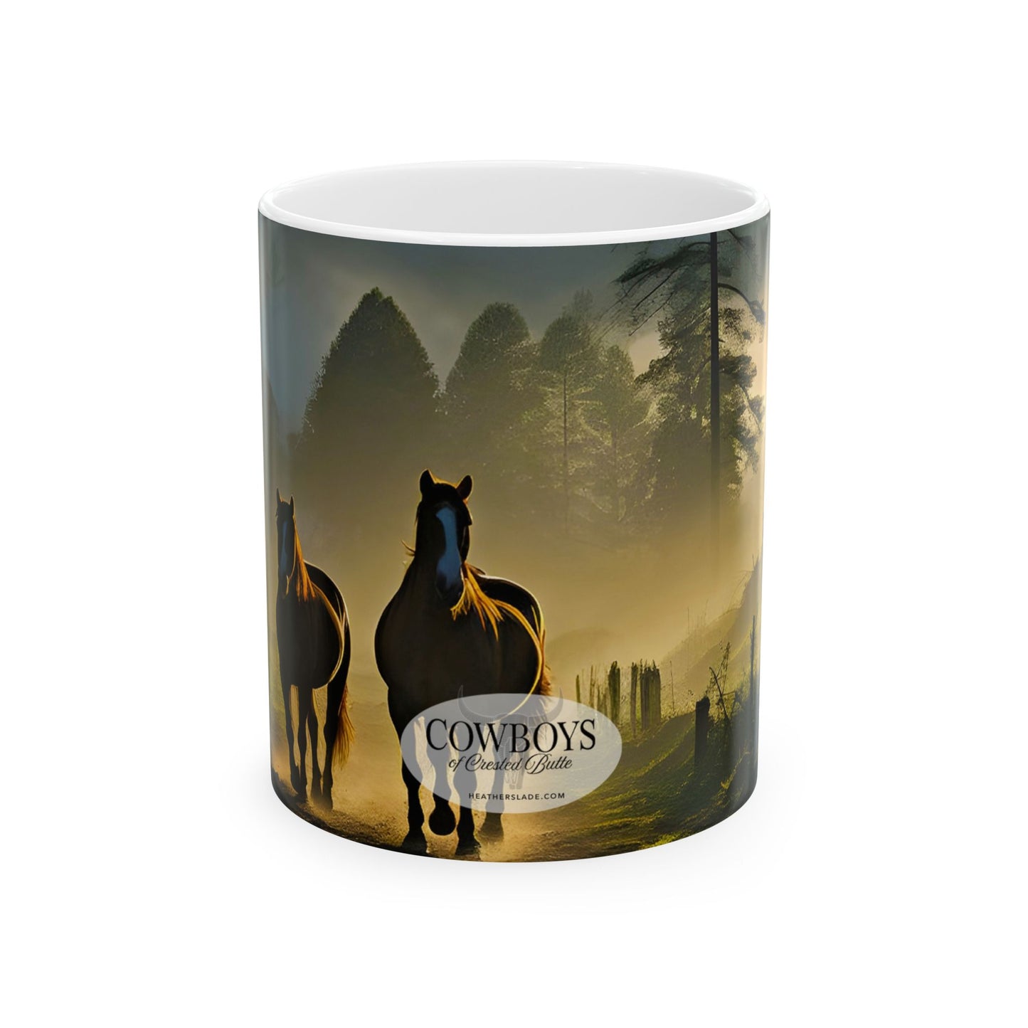 Cowboys of Crested Butte Artist Series Ceramic Mug (11oz, 15oz)