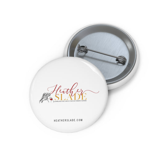 Heather Slade Logo Pin Buttons