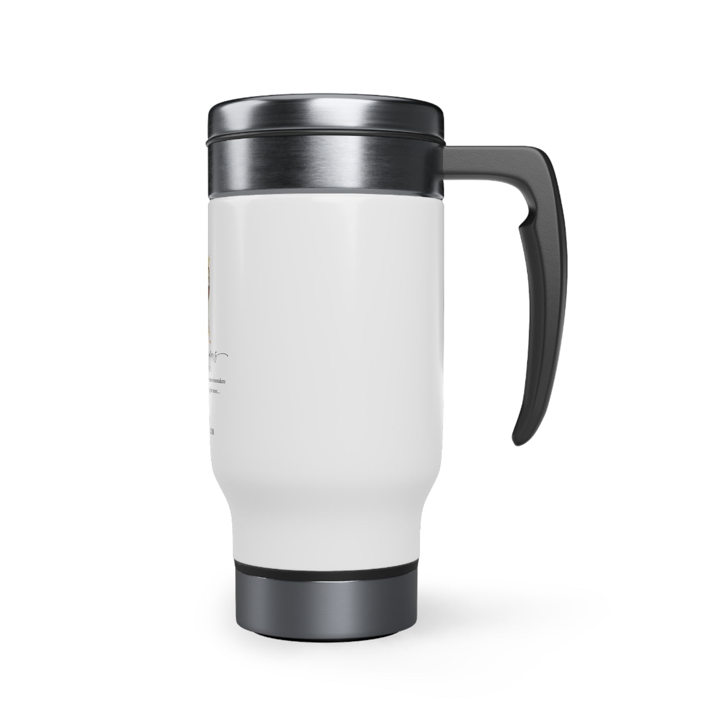 Wicked Winemakers Stainless Steel Travel Mug with Handle, 14oz
