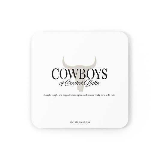 Cowboys of Crested Butte Cork Back Coaster