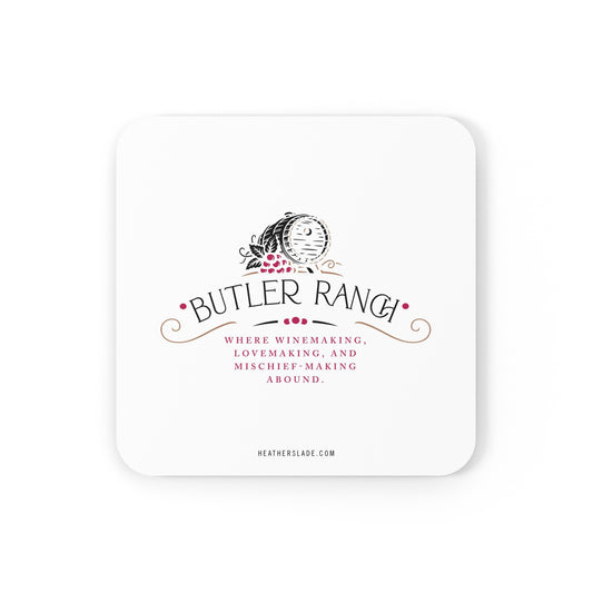 Butler Ranch Cork Back Coaster